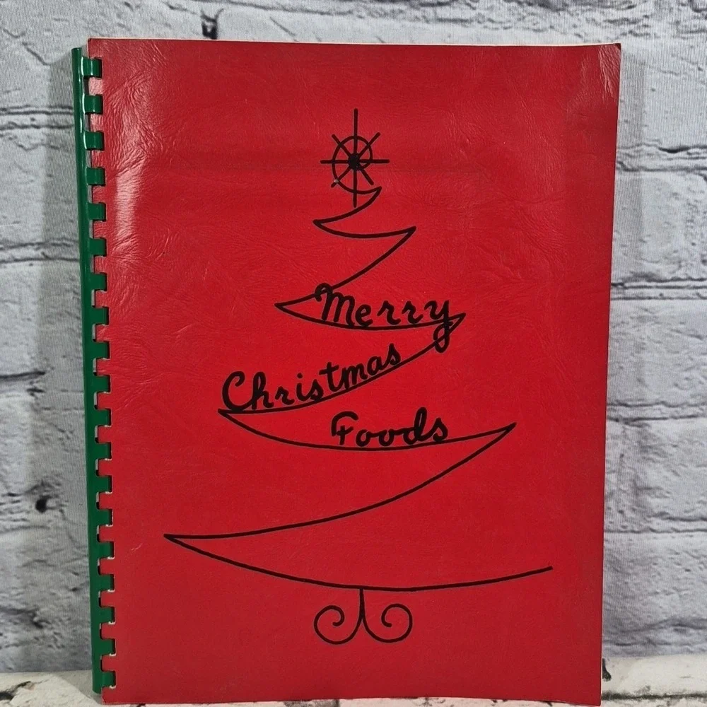 Merry Christmas‎ Foods Vintage 60's Cookbook Spiral Community